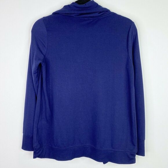 Cable & Gauge Blue Open Front Cardigan Sweater Size XS Womens - Picture 2 of 6